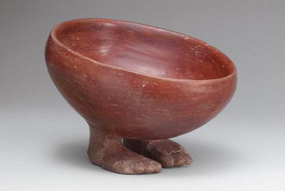 bowl with feet ( only 5000 years old or so )