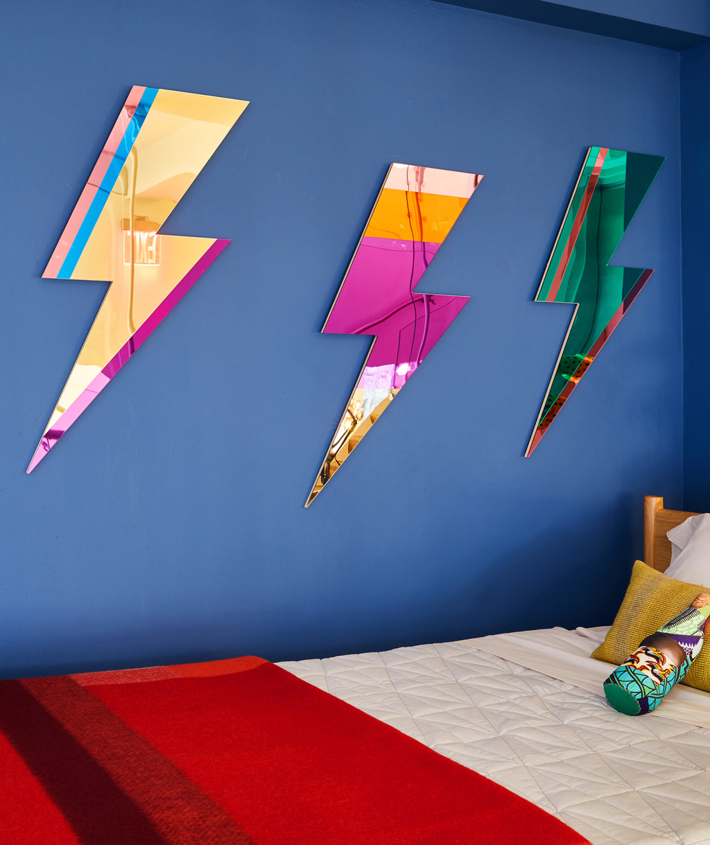 Lightning bolt mirror hot sale