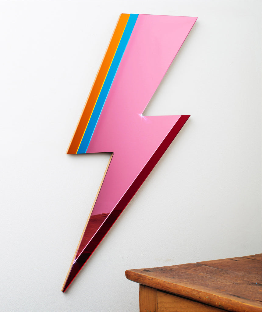 Pink Lightning Mirror