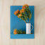 Rectangle - Blue w. brass finish