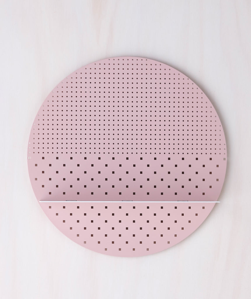 Small Blush Circle- white or brass finish