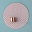 Small Blush Circle- white or brass finish