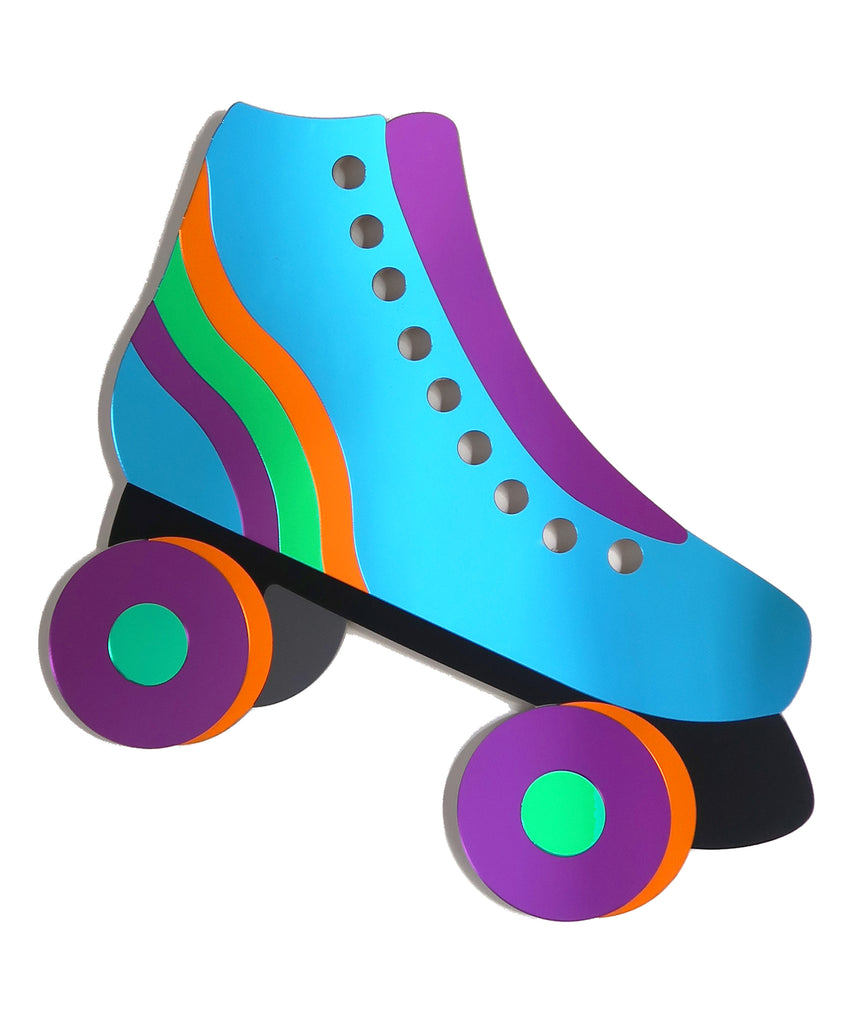 Blue Roller Skate Mirror