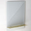 Grey Rectangle w. Brass