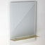 The Mesh Series - Rectangle - Grey with Brass Finish