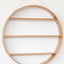 Oak Circle Shelf - Three Tier - Oiled Finish
