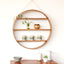 Large Oak Circle Shelf - Oiled Finish