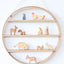 Oak Circle Shelf - Three Tier - Natural Finish