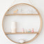 Oak Circle Shelf - Two Tier - Natural Finish