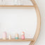 Oak Circle Shelf - Two Tier - Natural Finish