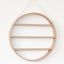 Oak Circle Shelf - Three Tier - Natural Finish