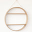 Oak Circle Shelf - Two Tier - Natural Finish