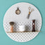 Small White Circle- white or brass finish