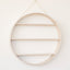 White Ash Circle Shelf - Three Tier - Limed Finish