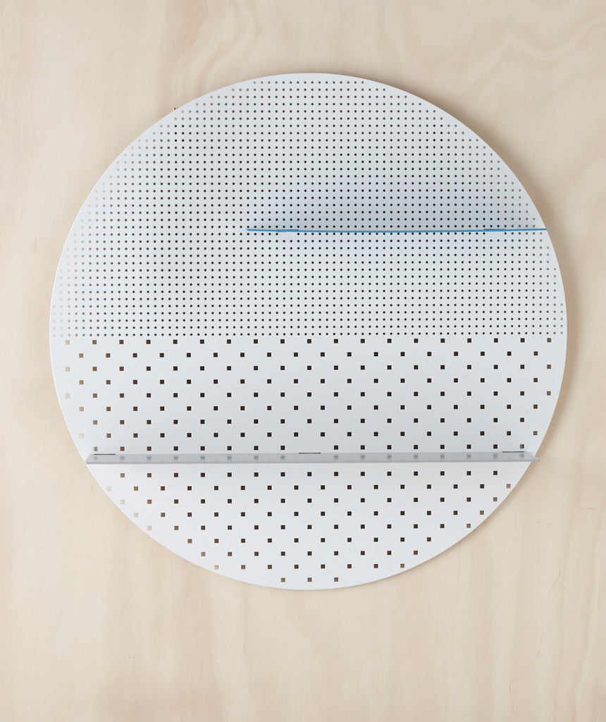 White Mesh Circle Shelf