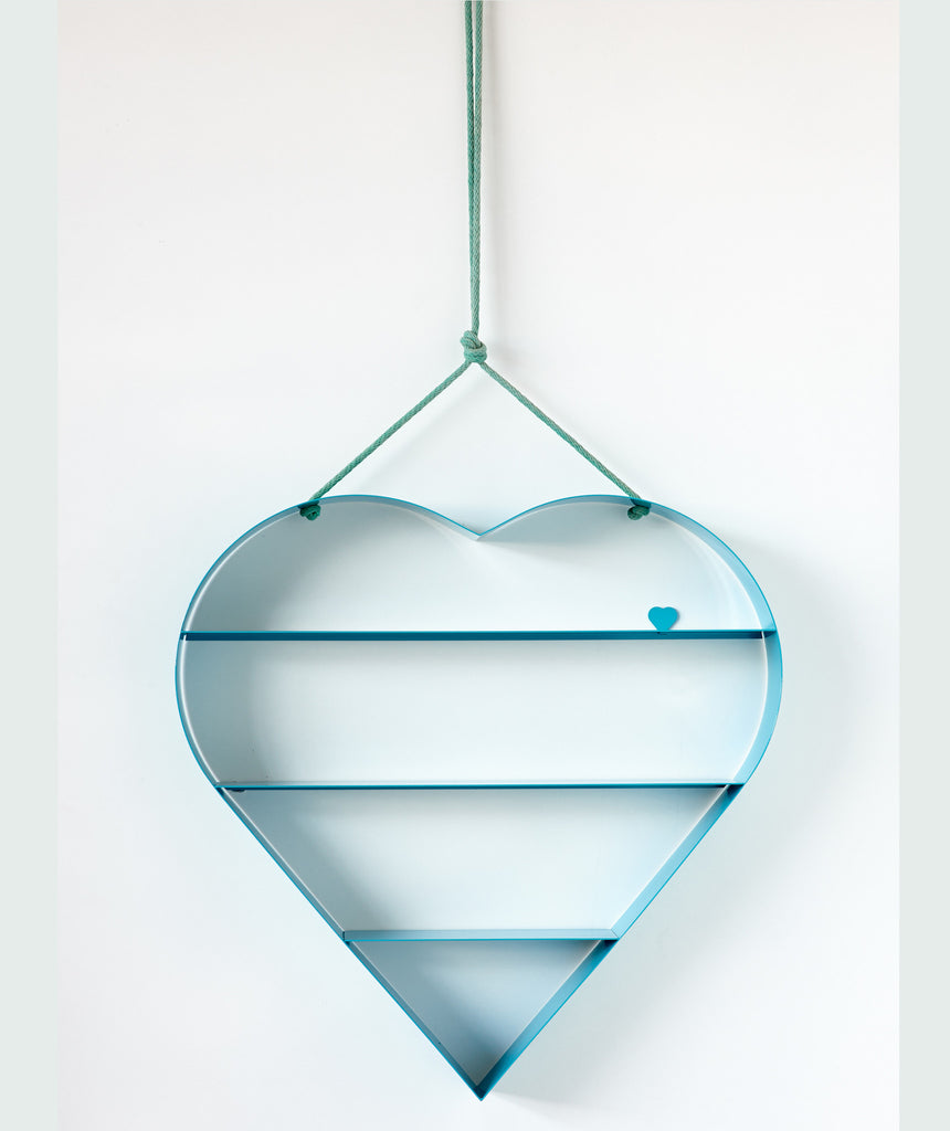 Heart Shelf - Blue