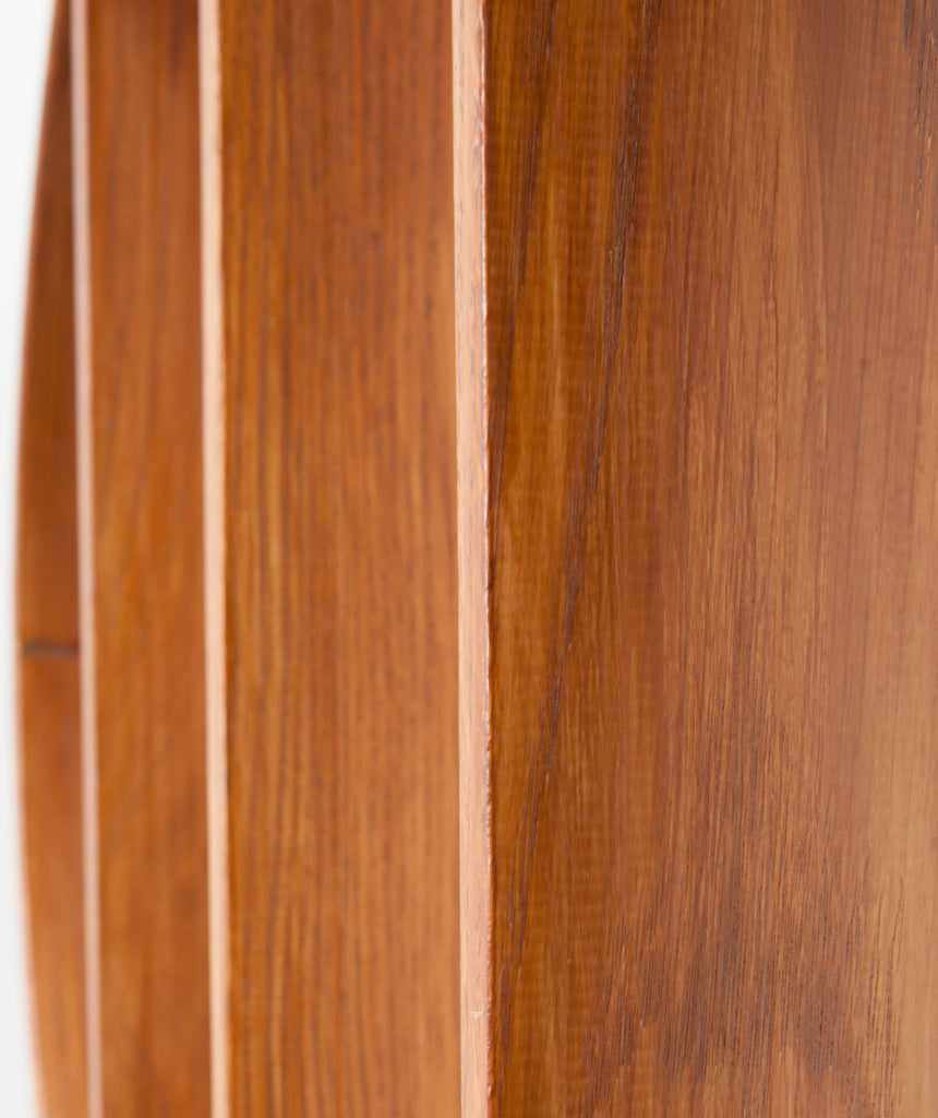 Oak Circle Shelf - Three Tier - Walnut Finish