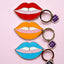 Enamel Lip Keyrings