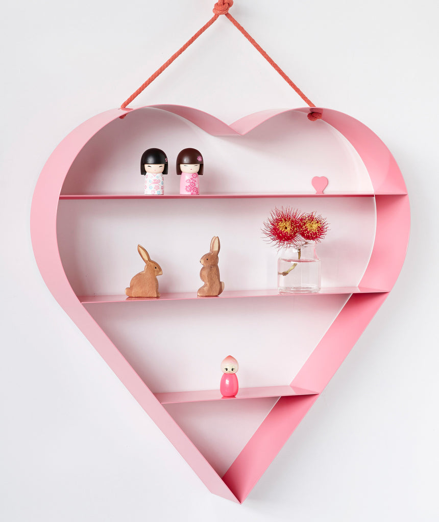 Heart Shelf - Pink