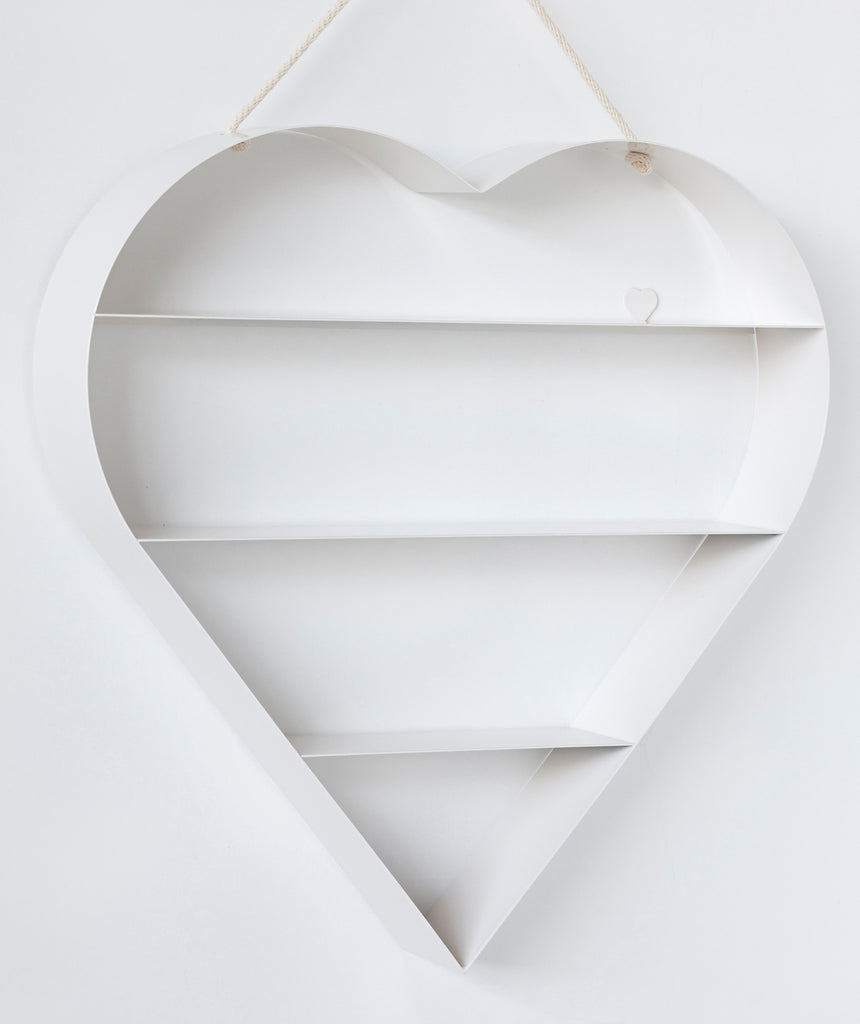 Heart Shelf - White