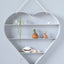 Heart Shelf - White