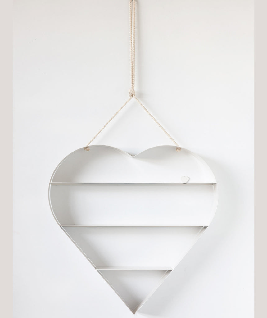 Heart Shelf - White