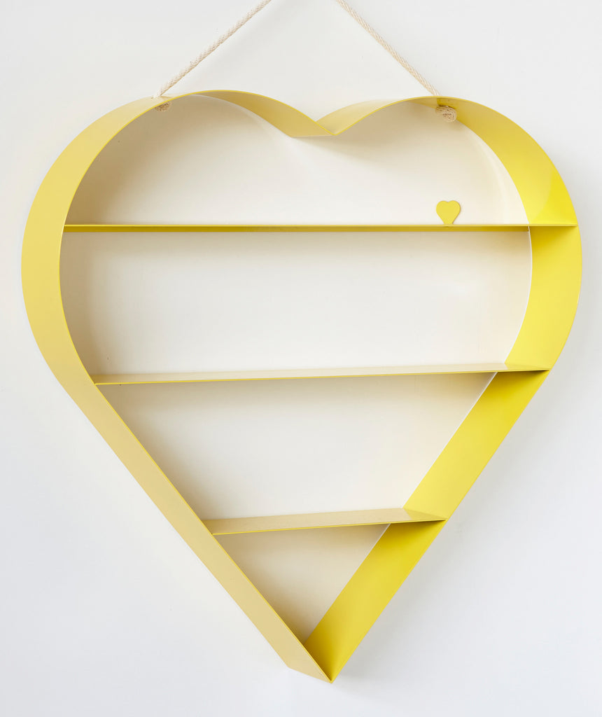 Heart Shelf - Yellow