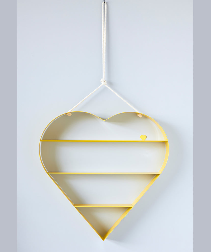 Heart Shelf - Yellow